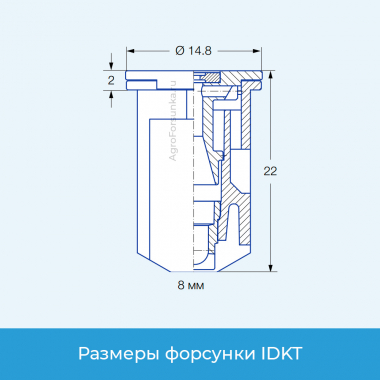 Форсунка IDKT размеры