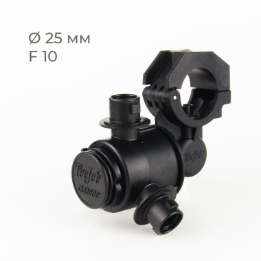 Держатель форсунок тройной QJ363 (Teejet) для опрыскивателя на трубу 25 мм, F10