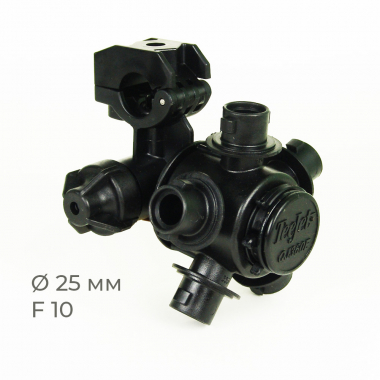 Держатель на 5 форсунок QJ365 (Teejet) для опрыскивателя на трубу 25 мм и отверстие F10