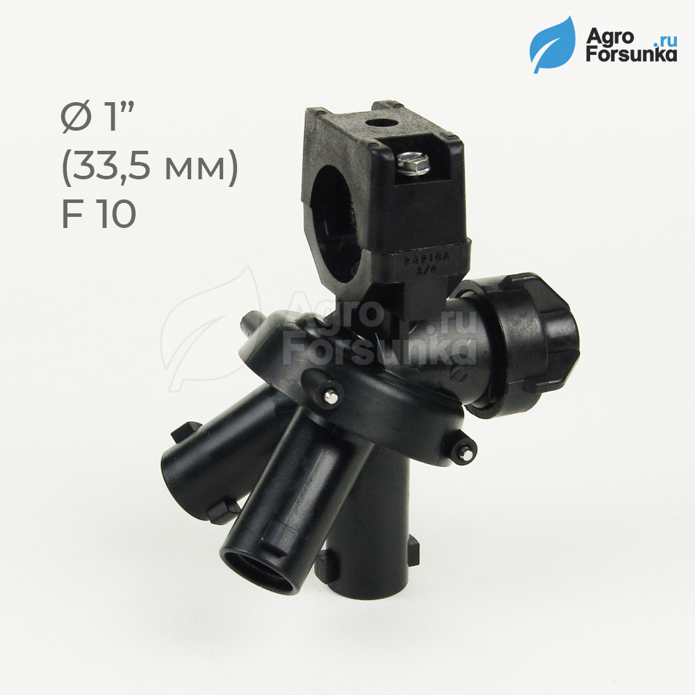 Держатель форсунок тройной турельный на 1"