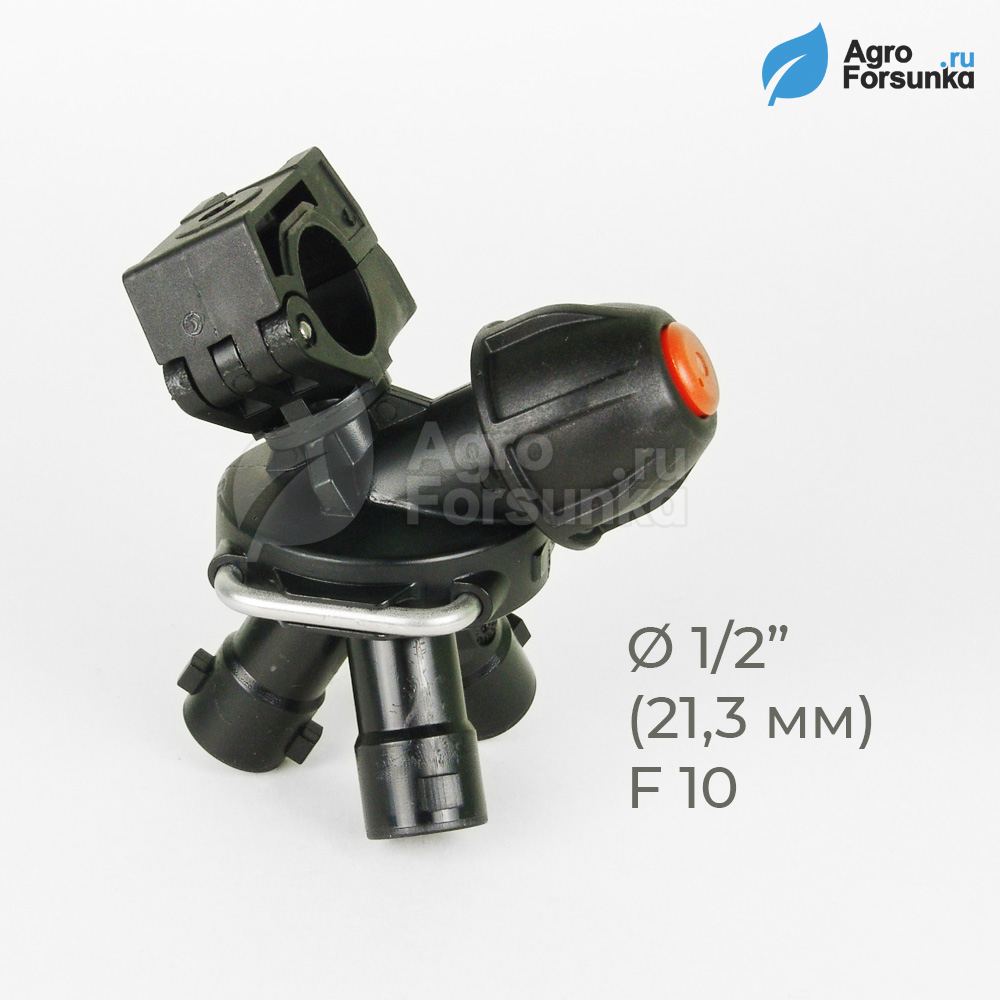 Держатель форсунок тройной для опрыскивателя Lemken 1/2", F10