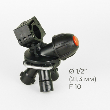 Держатель форсунок тройной для опрыскивателя Lemken 1/2", F10