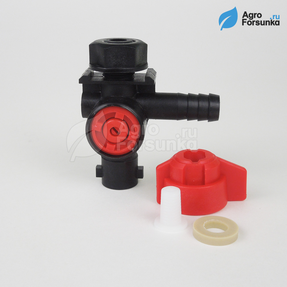 Держатель форсунки одинарный левый на шланг 1/2"