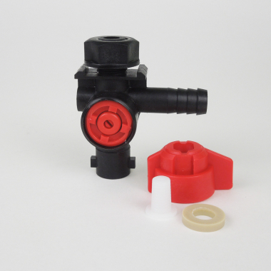 Держатель форсунки одинарный левый на шланг 1/2"